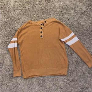 quarter button up sweater